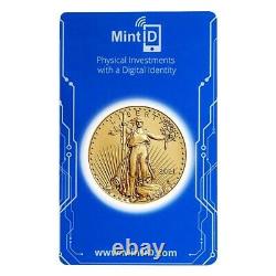 2021 1 oz Gold American Eagle $50 Coin BU Type 2 In MintID NFC Scan