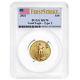 2021 $10 Type 2 American Gold Eagle 1/4 Oz Pcgs Ms70 Fs Flag Label