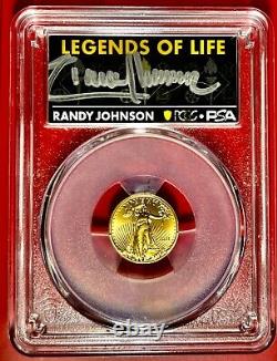 2021 $5 Gold Eagle PCGS MS70 Legends Randy Johnson 22K Type 2 POP 20 # IRD