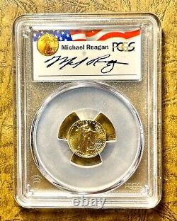 2021 $5 Gold Eagle Pcgs Reagan Type 2 Gaudens Design First Day Of Issue Ms70 Ihg