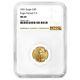 2021 $5 Type 2 American Gold Eagle 1/10 Oz Ngc Ms69 Brown Label