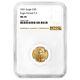 2021 $5 Type 2 American Gold Eagle 1/10 Oz Ngc Ms70 Brown Label