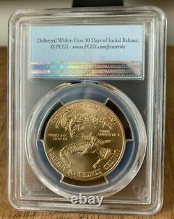 2021 $50 Gold Eagle type1 first strike American Flag ms70