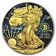 2021 American Eagle Liberty Colorised Bitcoin New Gold 1oz. 999 Pure Silver Coin