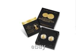 2021 American Eagle One-Tenth Ounce Gold Two-Coin Set Designer Edition IN STOCK