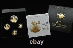 2021 American Eagle W Gold Four-Coin Proof Set 21EFN Type 2 IN HAND