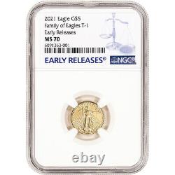 2021 American Gold Eagle 1/10 oz $5 NGC MS70 Early Releases