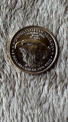 2021 American Gold Eagle 1/10 oz $5 TYPE 2 BU