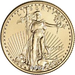2021 American Gold Eagle 1/4 oz $10 BU