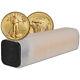 2021 American Gold Eagle Type 2 1/10 Oz $5 1 Roll Fifty 50 Bu Coins In Mint Tube