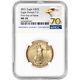 2021 American Gold Eagle Type 2 1/2 Oz $25 Ngc Ms70 First Day Issue 70 Label