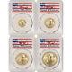 2021 American Gold Eagle Type 2 4-pc Year Set Pcgs Ms70 First Day Issue Signed
