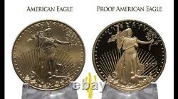 2021 Proof Gold Eagle Type 1 22k 4 Coin Fractional Set Last Year PREORDER