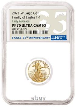 2021 W 1/10 oz Proof Gold Eagle NGC PF70 American Eagle Tenth Ounce