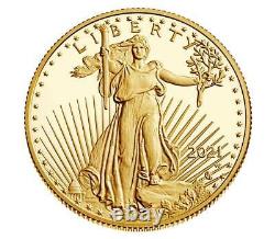 2021-W 1/2 American Eagle One Half Ounce Gold Proof Coin IN HAND 21ECN Type 2
