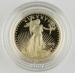 2021 W $5 1/10 Oz GOLD AMERICAN EAGLE PROOF COIN Type 2 +BOX & COA In Hand