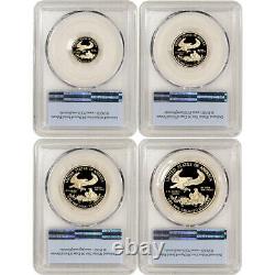 2021 W American Gold Eagle Proof 4-pc Year Set PCGS PR70 DCAM First Strike