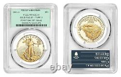 2021-W Type 2 Gold Eagle 4 Coin Set PCGS PR70DCAM FDOI 35th Anniversary OGH