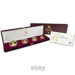 2021 W US American Gold Eagle Proof Four-Coin Set in OGP