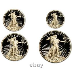 2021 W US American Gold Eagle Proof Four-Coin Set in OGP