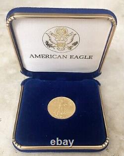 2022 1/4 Oz Gold American Eagle Coin + Case