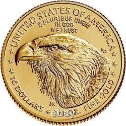 2022 1/4 oz American Eagle Gold Coin BU 0.9167 pure