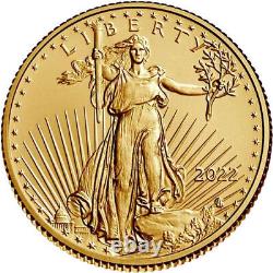 2022 1/4 oz American Eagle Gold Coin BU 0.9167 pure