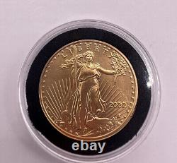 2022 1/4 oz Gold 10$ American Eagle In Air Tight Capsule Fast Shipping