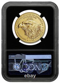2022 $50 Gold American Eagle 1oz NGC MS70 FR Black Core Exclusive GoldFoil Label
