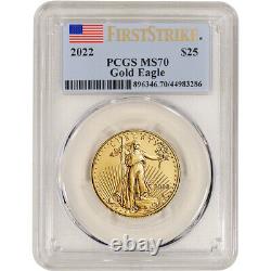 2022 American Gold Eagle 1/2 oz $25 PCGS MS70 First Strike