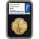 2022 American Gold Eagle 1 Oz $50 Ngc Ms70 First Day Issue 1st Black