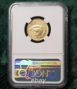 2022 NGC MS69 Obverse Struck Thru 1/4oz Gold American Eagle $10, Mint Error Coin