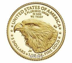 2022-W American Eagle Gold Proof Coin 1/10th oz $5 22EE IN HAND