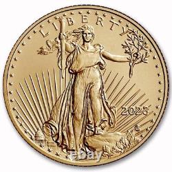 2023 1/10 ounce $5 American Gold Eagle Brilliant Uncirculated Mint Box CoA