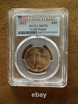 2023 $25 1/2 oz Gold American Eagle First Strike PCGS MS 70
