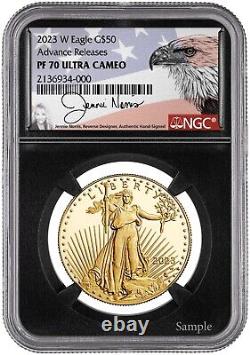 2023 4-coin Proof Gold Eagle Set Ngc Proof 70 Advance Release Jennie Norris