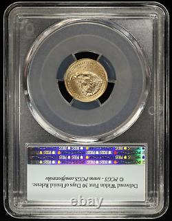 2023 $5 American Gold Eagle 1/10 oz PCGS MS70 First Strike Flag Label