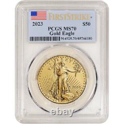 2023 American Gold Eagle 1 oz $50 PCGS MS70 First Strike