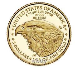 2023-W $5 American Gold Eagle 1/10th oz Fine GOLD Proof Coin 23EE