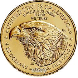2024 $25 American Gold Eagle 1/2 oz BU