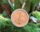 3ct American Eagle Coin Pendant Vvs1 Moissanite 14k Yellow Gold Over