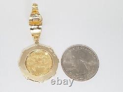 90% Gold American Eagle Coin 14k Pendant (8202)