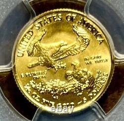 Aip 2018 $5 Gold Pop 50 Eagle Pcgs Ms70 Fdi Cleveland Chipped Holder # Iat