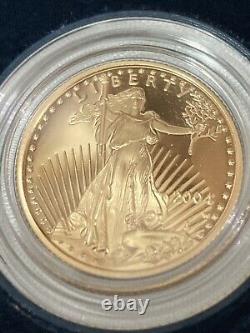 American Eagle 2004 West Point Mint One-quarter Ounce Gold Proof $10 Coin 1/4 Oz