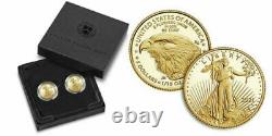 American Eagle 2021 One-Tenth Ounce Gold Two-Coin Set Designer Edition x/5000