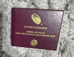 American Eagle 2021 W One-Tenth 1/10 Ounce Gold Proof Coin? 21EE
