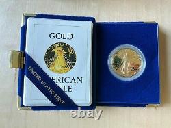 American Eagle One Ounce Proof Gold Bullion Coin 1986