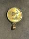 American Eagle Set In 14k Yellow Gold Finish Top Coin Pendant