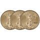 American Gold Eagle (1 Oz) $50 Bu Random Date Three (3) Coins