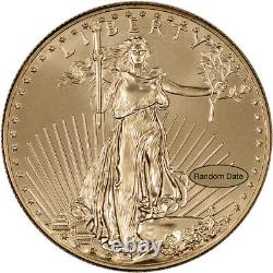 American Gold Eagle (1 oz) $50 BU Random Date Three (3) Coins